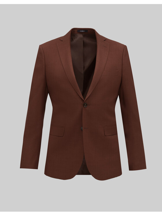 Borgio Borgio Marynarka barzano_cg Miedziany Slim Fit