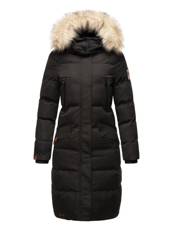 Marikoo Marikoo Kurtka zimowa Schneesternchen Czarny Casual Fit
