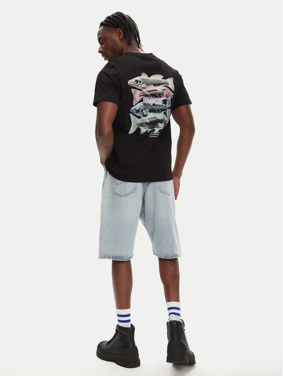 Hunter Hunter T-särk Raasay Graphic HARM0034251 Must Regular Fit