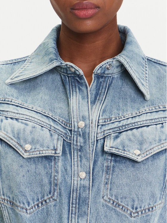 BOSS BOSS Sukienka jeansowa 50546068 Niebieski Regular Fit