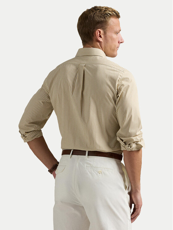 Polo Ralph Lauren Polo Ralph Lauren Marškiniai 710929346014 Smėlio Custom Fit