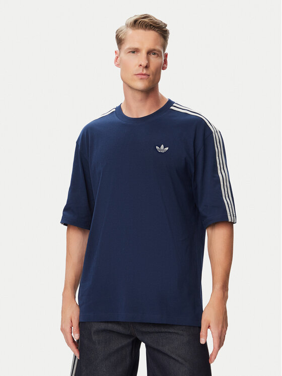 adidas adidas T-Shirt Adicolor 3-Stripes Oversized Tee KS7414 Dunkelblau Oversize