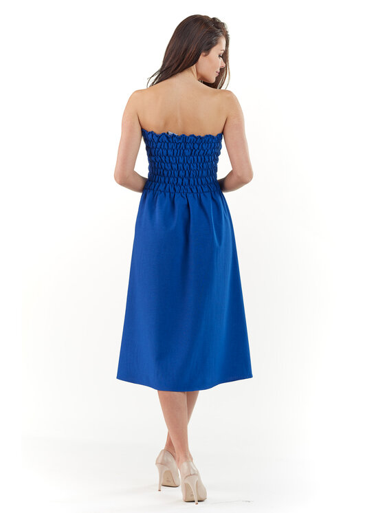 Awama Awama Vestito estivo L070 Blu Basic Fit