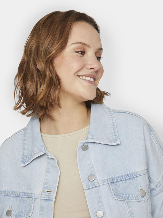 Vila Vila Džinsinė striukė Kira 14096848 Mėlyna Regular Fit