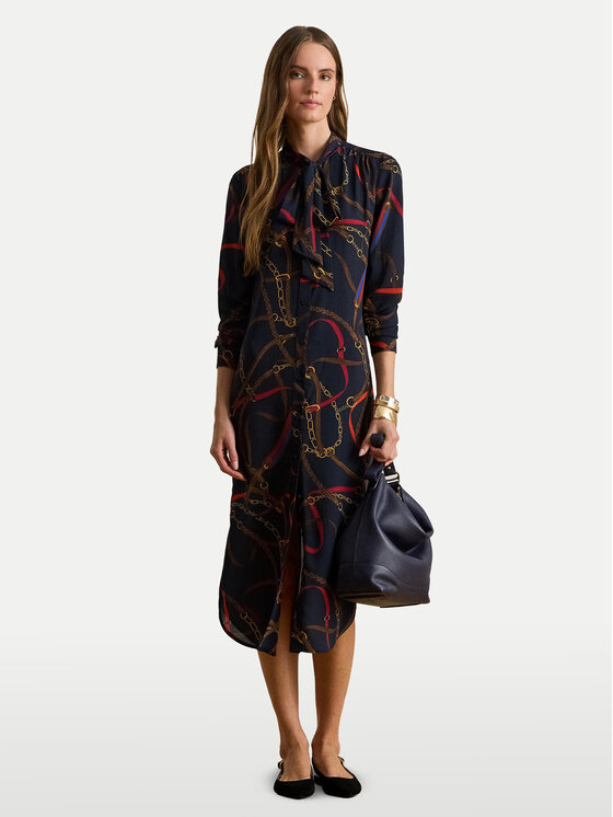 LAUREN RALPH LAUREN LAUREN RALPH LAUREN Košilové šaty 200P03552001 Tmavomodrá Regular Fit