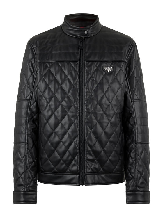 PHILIPP PLEIN PHILIPP PLEIN Vatovaná bunda 28619 Čierna Regular Fit