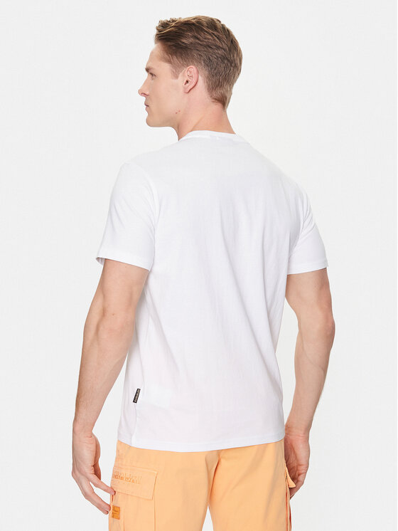 Napapijri Napapijri T-krekls Salis NP0A4H8D Balts Regular Fit