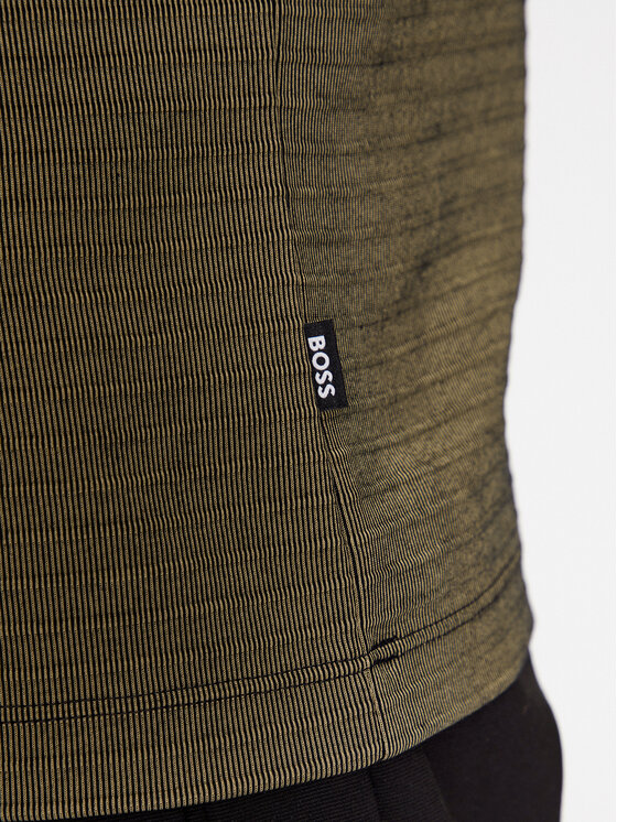 BOSS Boss Hosszú ujjú Ottoman 50500448 Zöld Regular Fit