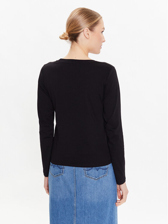 Pepe Jeans Pepe Jeans Póló Luna PL505394 Fekete Regular Fit