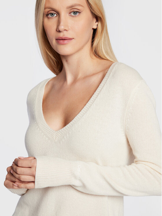 Calvin Klein Calvin Klein Sweter K20K205420 Biały Regular Fit