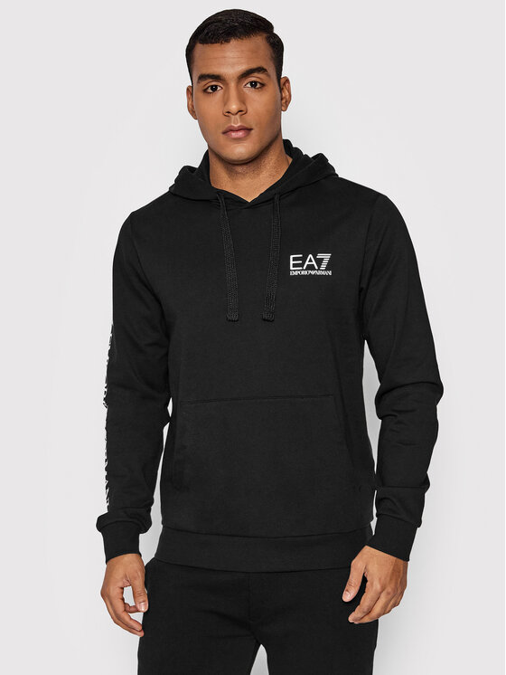 EA7 Emporio Armani Męska Bluza, rozmiar L, Czarna, 7M000569 AF13512 MC001