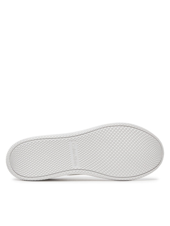 Calvin Klein Calvin Klein Laisvalaikio batai Low Top Lace Up Lth HM0HM01790 Balta
