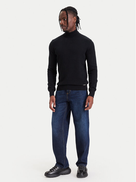 KARL LAGERFELD KARL LAGERFELD Golf 655013 564303 Czarny Regular Fit