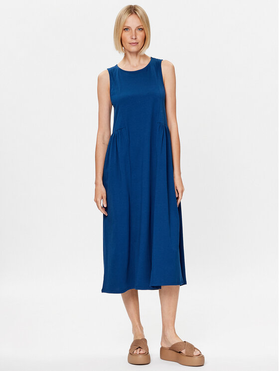 United Colors Of Benetton Rochie de zi 3BL0DV00O Albastru Regular Fit