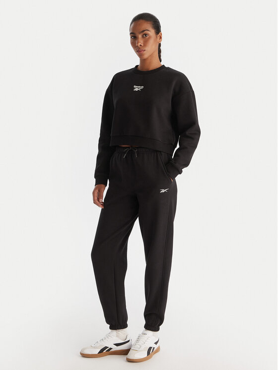 Reebok Reebok Džemperis ar kapuci Hazel RK25172CCW Melns Regular Fit