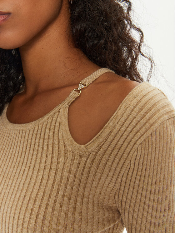 Guess Guess Džemper haljina Vanessa W4BK24 Z3I22 Bež Regular Fit
