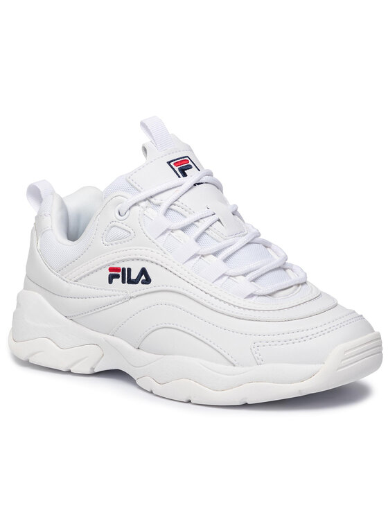 fila ray low blanche