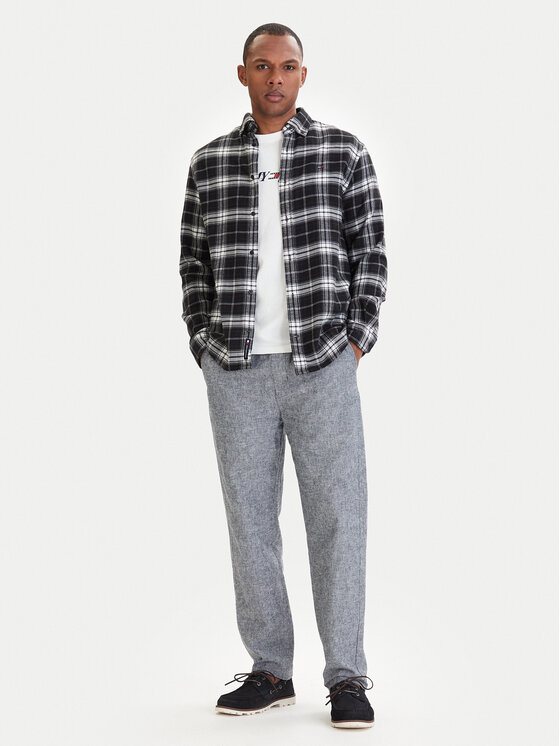 Tommy Jeans Tommy Jeans Kalhoty z materiálu Sonny DM0DM22820 Modrá Slim Fit