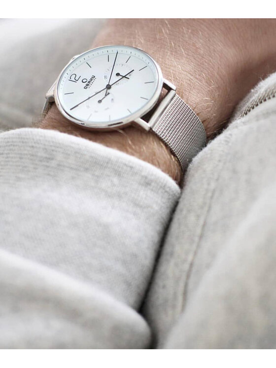 Obaku Obaku Zegarek V182GMCWMC Srebrny