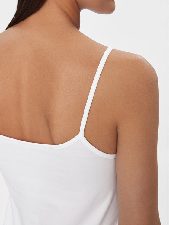Calvin Klein Jeans Calvin Klein Jeans Top Monologo J20J223105 Bijela Slim Fit