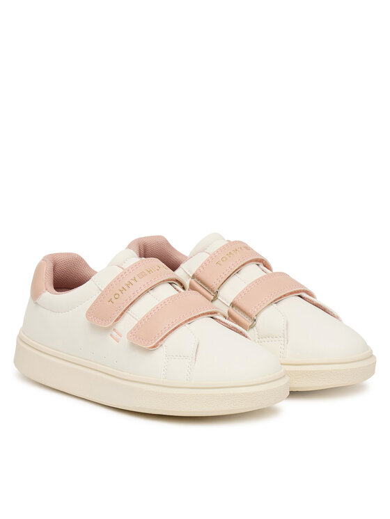 Tommy Hilfiger Tommy Hilfiger Сникърси Low Cut Velcro Sneaker T1A9-35063-1355 S Кремав