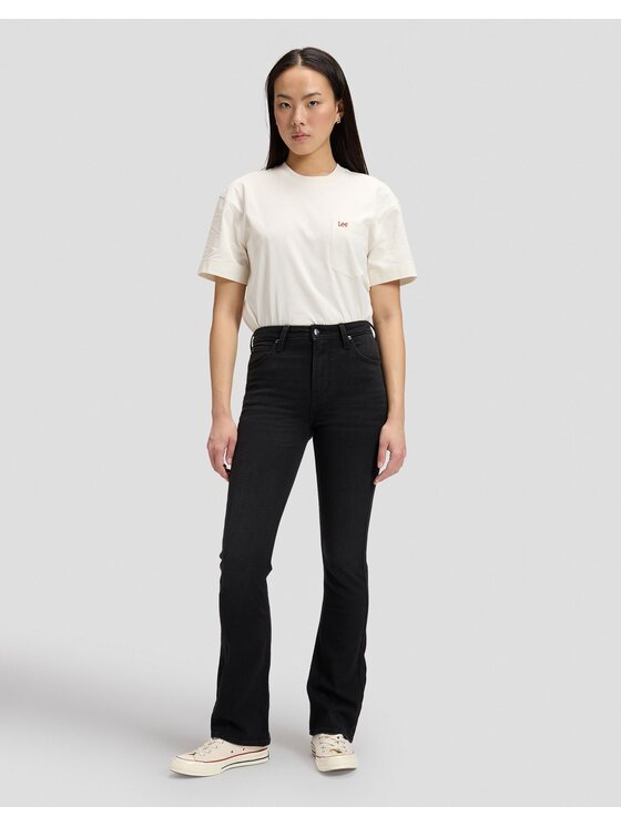 Lee Lee Jeansy BREESE BOOT Czarny Bootcut Fit