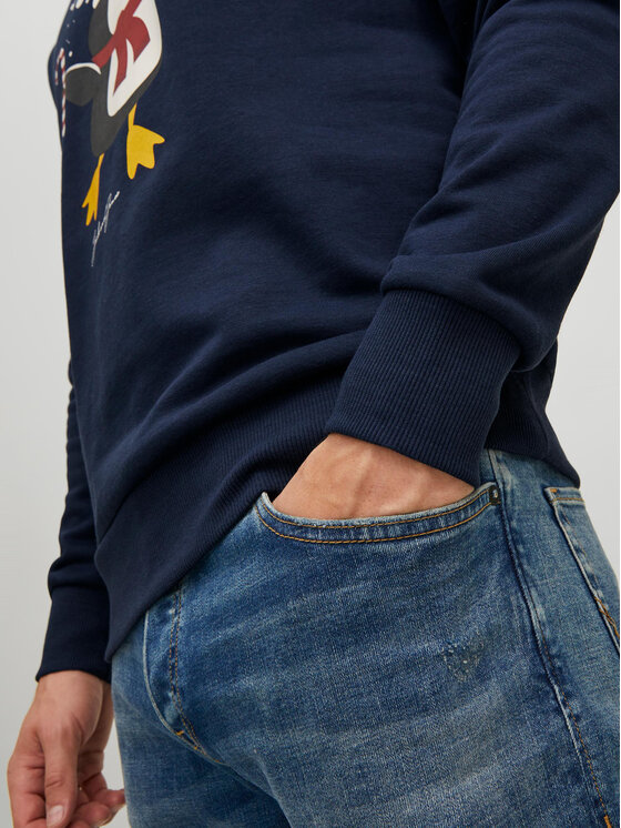 Felpa Toon 12219685 Blu scuro Regular Fit
