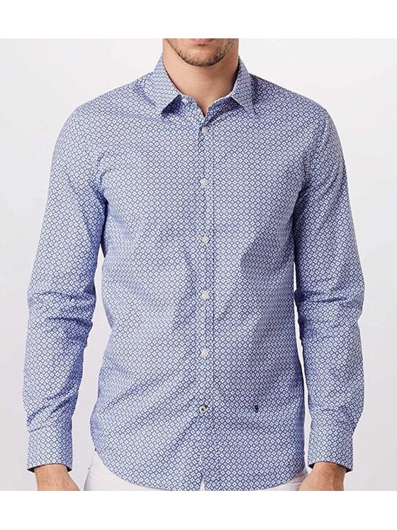 Pepe Jeans Pepe Jeans Košile PM306449 0AA Modrá Slim Fit