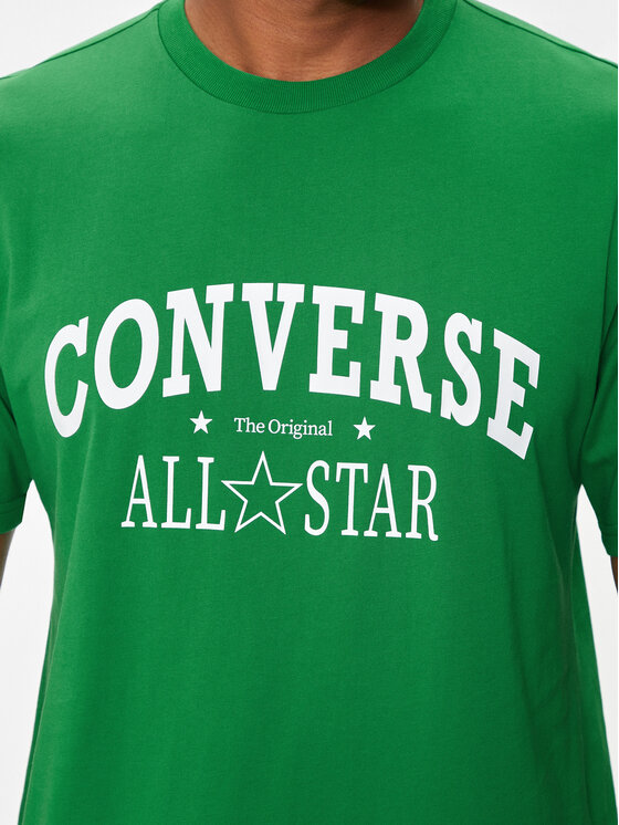 Converse Converse T-särk M Retro Chuck Vintage Tee 10026458-A01 Roheline Regular Fit