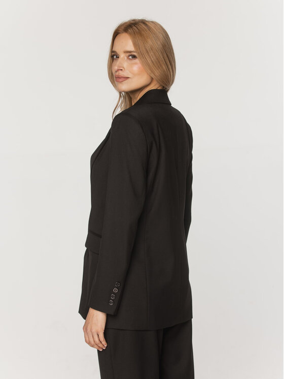 Willsoor Willsoor Marynarka 67337 Czarny Reglan Fit