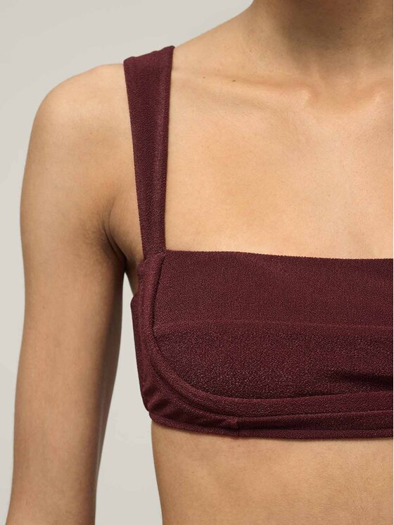 La Mania La Mania Top VALENTINA Bordeaux Classic Fit