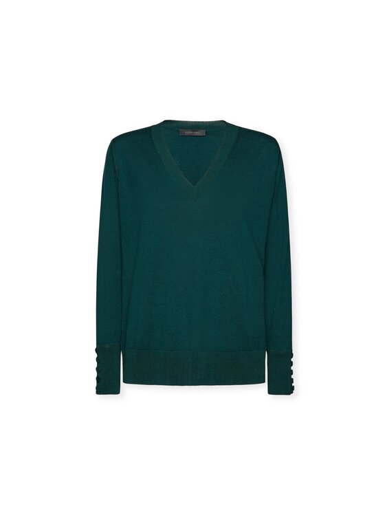Elena Mirò Elena Mirò Cardigan M407Z000532N035 Verde Boxy Fit