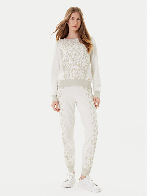 Liu Jo Liu Jo Pantaloni trening TF5174 MS49I Écru Regular Fit