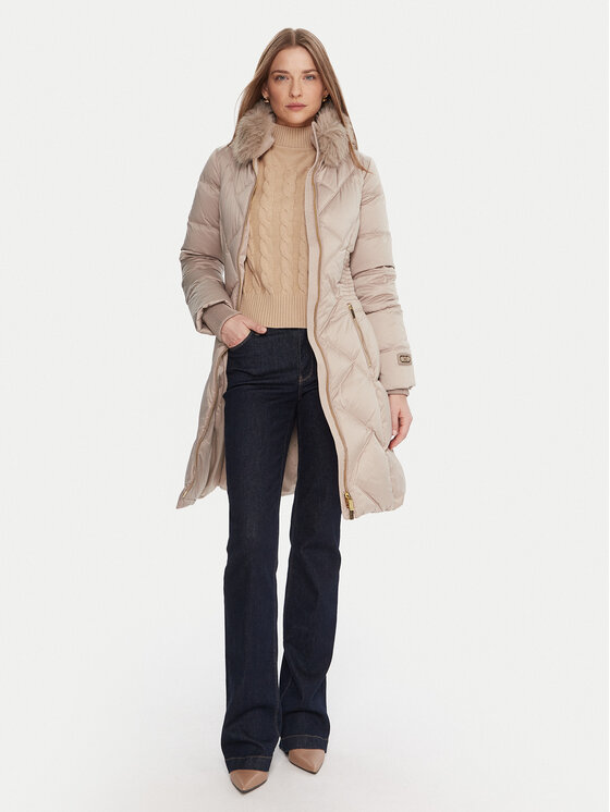 Marciano Guess Marciano Guess Cappotto invernale 5BGL38 7374A Écru Regular Fit