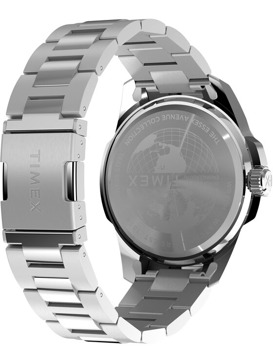 Timex Timex Zegarek TW2Y21000 Srebrny