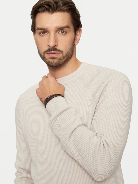Bugatti Bugatti Sweater 7400 65563B Ekru Regular Fit