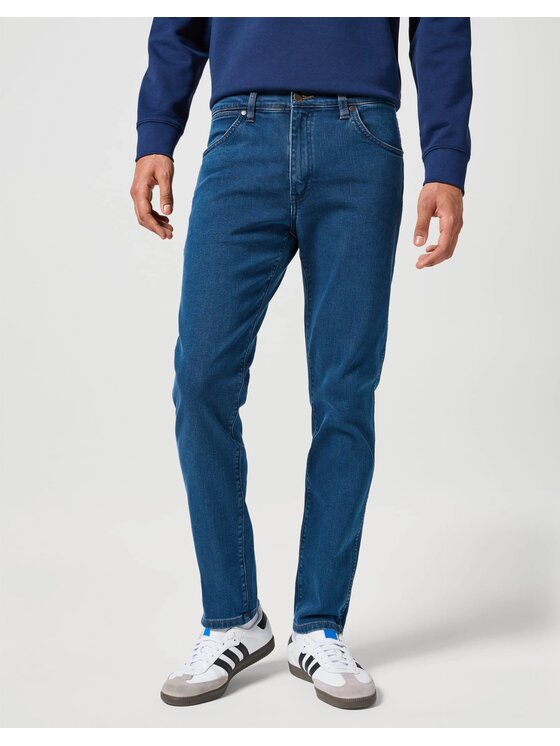 Wrangler Wrangler Jeansy LARSTON Niebieski Slim Fit