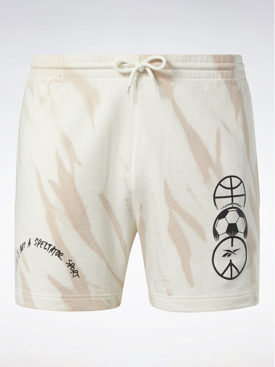 Reebok Reebok Спортни шорти Classics Block Party Shorts HT8180 Бял