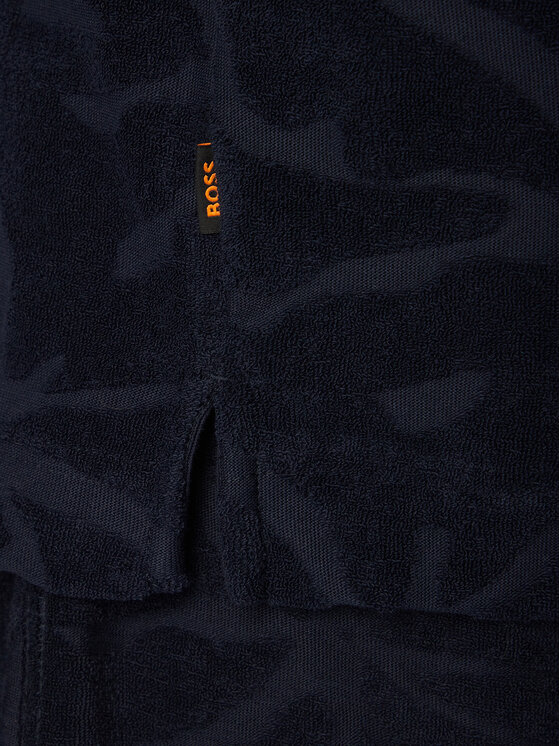 BOSS BOSS Polo Flower 50559204 Blu scuro Regular Fit