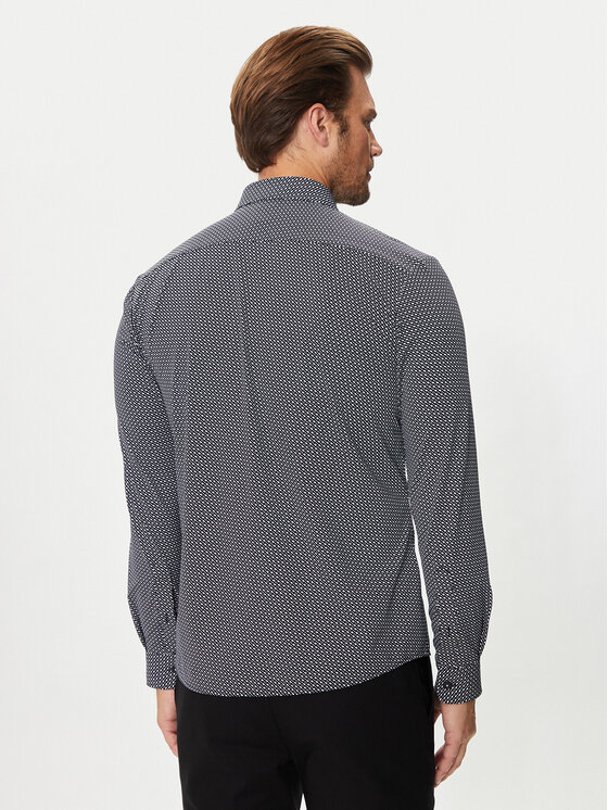 BOSS Boss Koszula Roan 50522091 Czarny Slim Fit