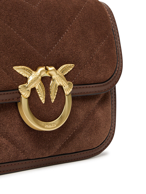 PINKO PINKO Дамска чанта Love Box Bag Fl Mini AI 25-26 PLTT 104297 A2JH Кафяв