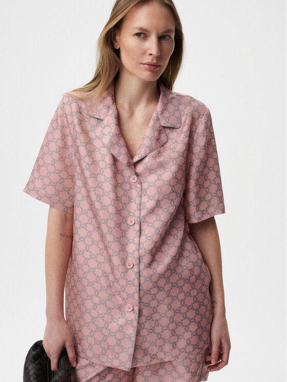 MARI PRETI MARI PRETI Halenka MONOGRAM M Růžová Regular Fit