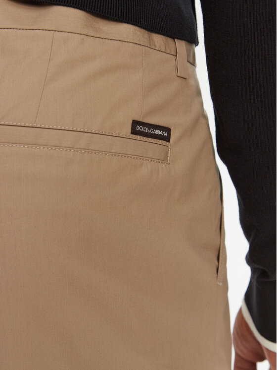 Dolce&Gabbana Dolce&Gabbana Pantaloni din material GV5ZHT FU5SW M0868 Bej Regular Fit