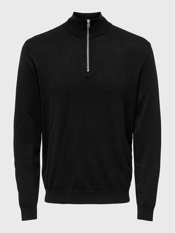 Only & Sons Only & Sons Pulover Wyler 22021264 Negru Regular Fit