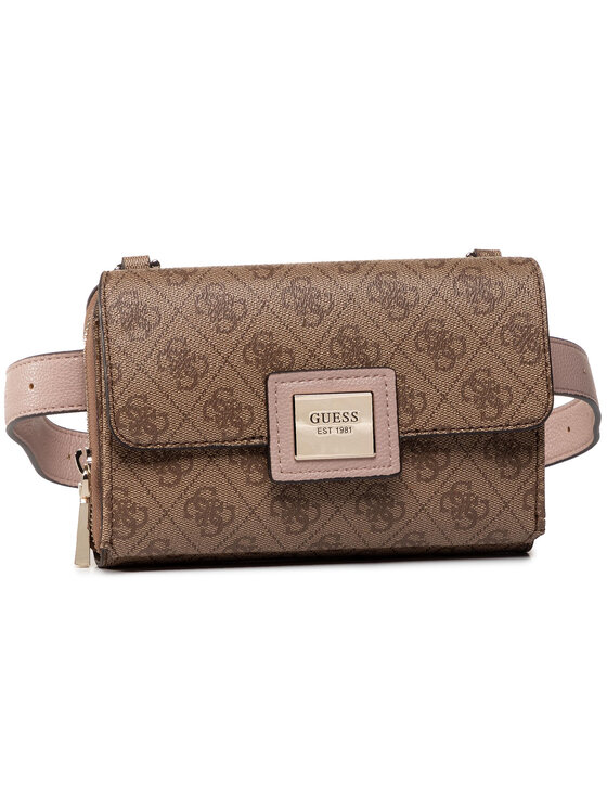 guess candace mini crossbody brown