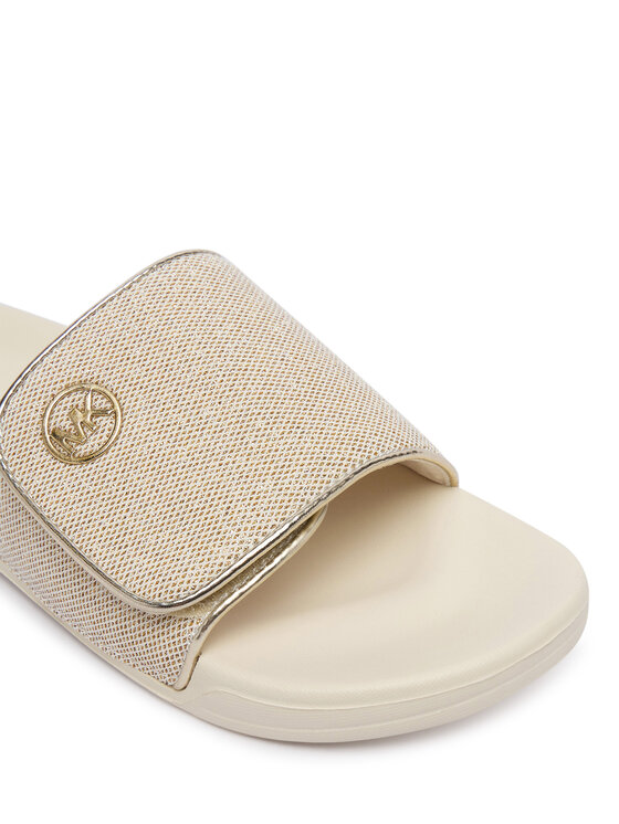 MICHAEL Michael Kors MICHAEL Michael Kors Šlepetės Jett Darby MK04190732 Auksinė