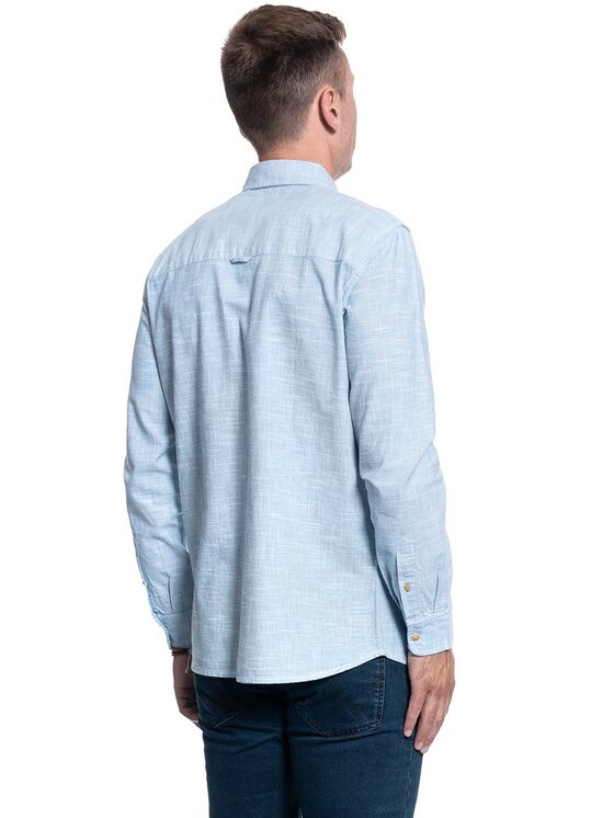 Mustang Mustang Camicia CLEMENS BDC FIL Blu Regular Fit