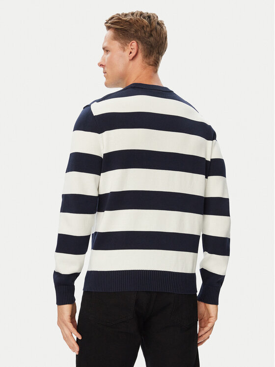 Lacoste Lacoste Sweter AH0608 Granatowy Regular Fit