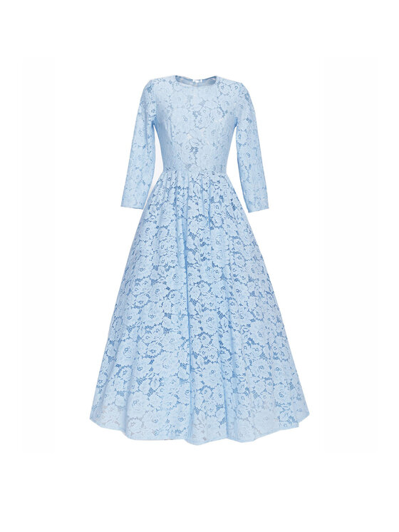 MATSOUR'I MATSOUR'I Sukienka koktajlowa Vicktoria Light Blue Niebieski A-Line Fit