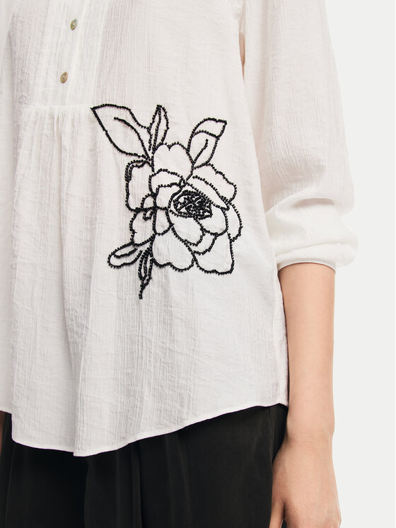 Desigual Desigual Blusa Nagasaki 24WWBW01 Bianco Regular Fit